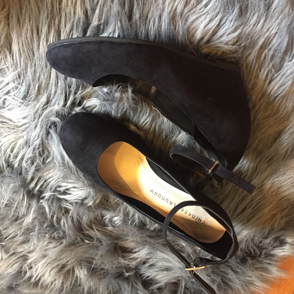 Wedges with ankle strap